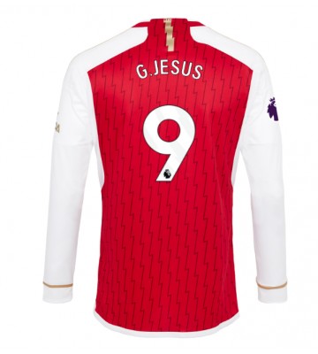 Arsenal Gabriel Jesus #9 Koszulka Podstawowych 2023-24 Długi Rękaw